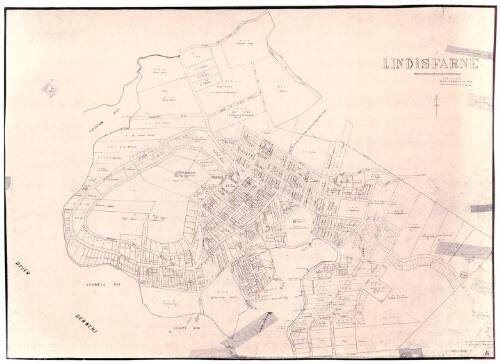 Lindisfarne [cartographic material] / compiled and produced in the office of the Commissioner for Town and Country Planning