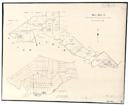Bell Bay, T. Aluminium industry site [cartographic material] / compiled and produced in the office of the Commissioner for Town and Country Planning