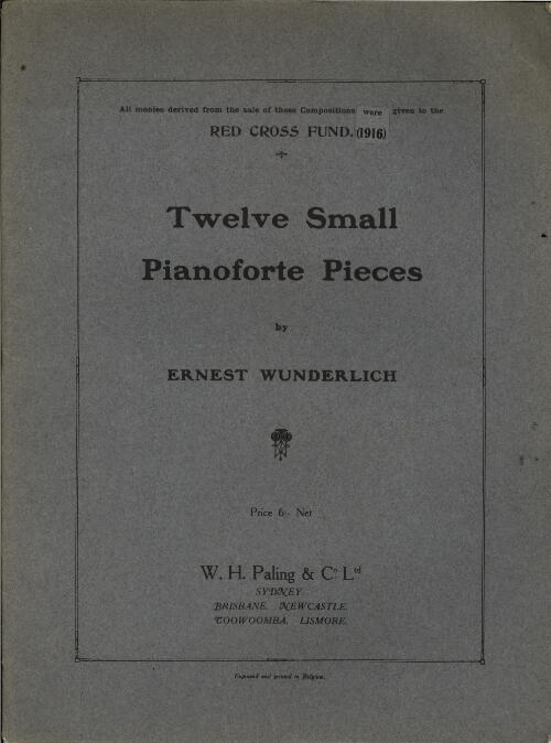 Twelve small pianoforte pieces [music] / by Ernest Wunderlich
