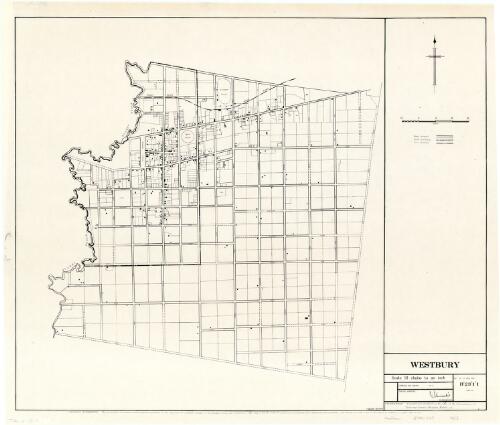 Westbury [cartographic material] / compiled and produced in the office of the Commissioner for Town and Country Planning