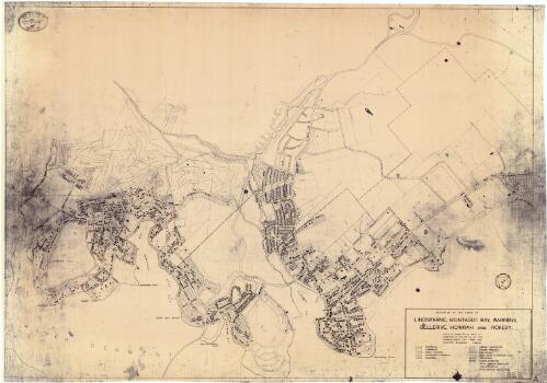 Detail plan of the towns of Lindisfarne, Montague Bay, Warrane, Bellerive, Howrah and Rokeby [cartographic material] / compiled and produced in the office of the Commissioner for Town and Country Planning