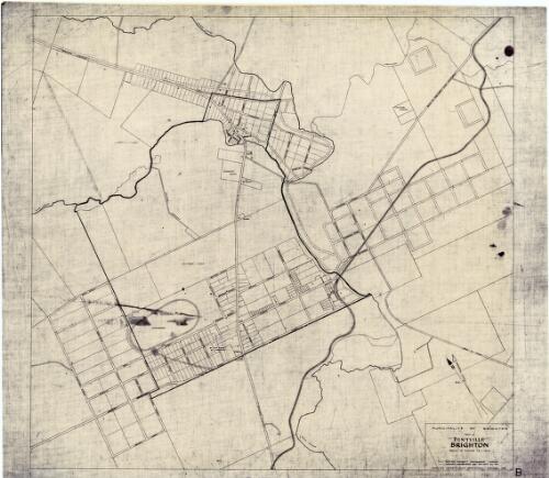 Pontville [cartographic material] / compiled and produced in the office of the Commissioner for Town and Country Planning