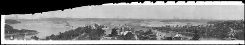 Panoramic view of Sydney Harbour from Mosman, New South Wales, approximately 1909 / Kerry & Co