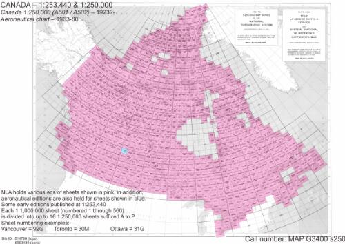 Canada 1:250,000 [cartographic material] : [National topographic series] / compiled by the Surveys and Mapping Branch, Department of Mines and Technical Surveys