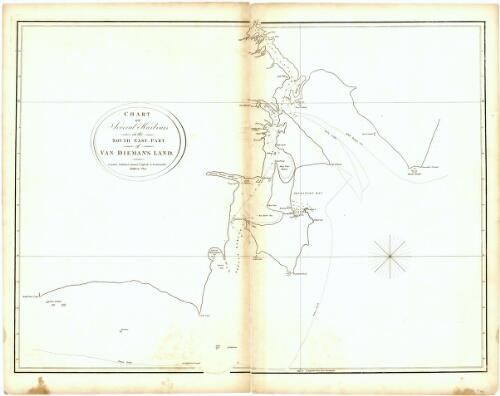 Chart of several harbours in the South East part of Van Dieman's land [cartographic material]