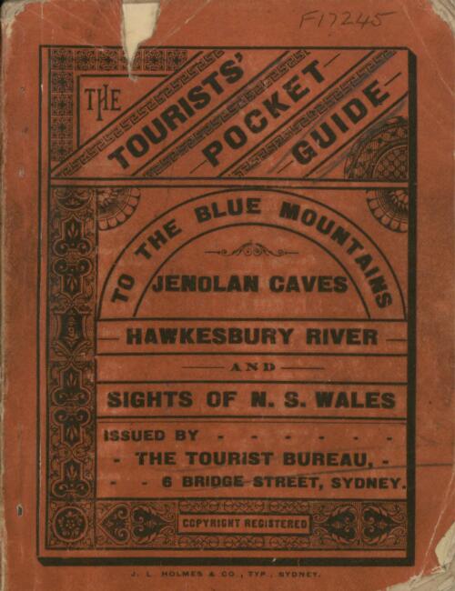 Tourists' pocket guide to the Blue Mountains, Jenolan Caves, Hawkesbury River, and sights of N. S. Wales