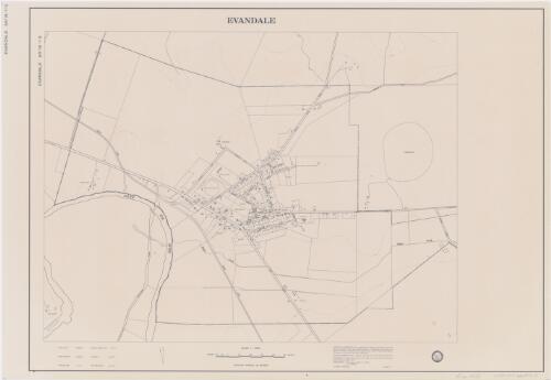 Evandale / production: compiled and produced in the office of the Commissioner for Town and Country Planning, Hobart, 1974 ; cartography: B.H. Jacobson A.M.A.I.C., A.M.I.D. ; C.W. Rowlands