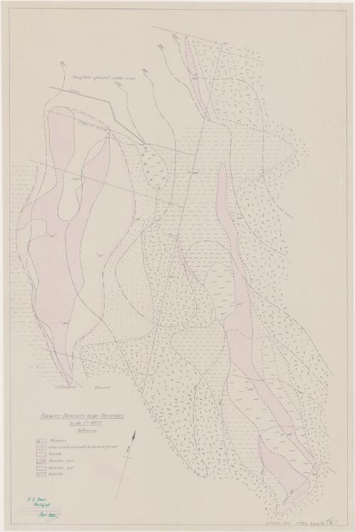 Bauxite deposits near Rosevale [cartographic material]
