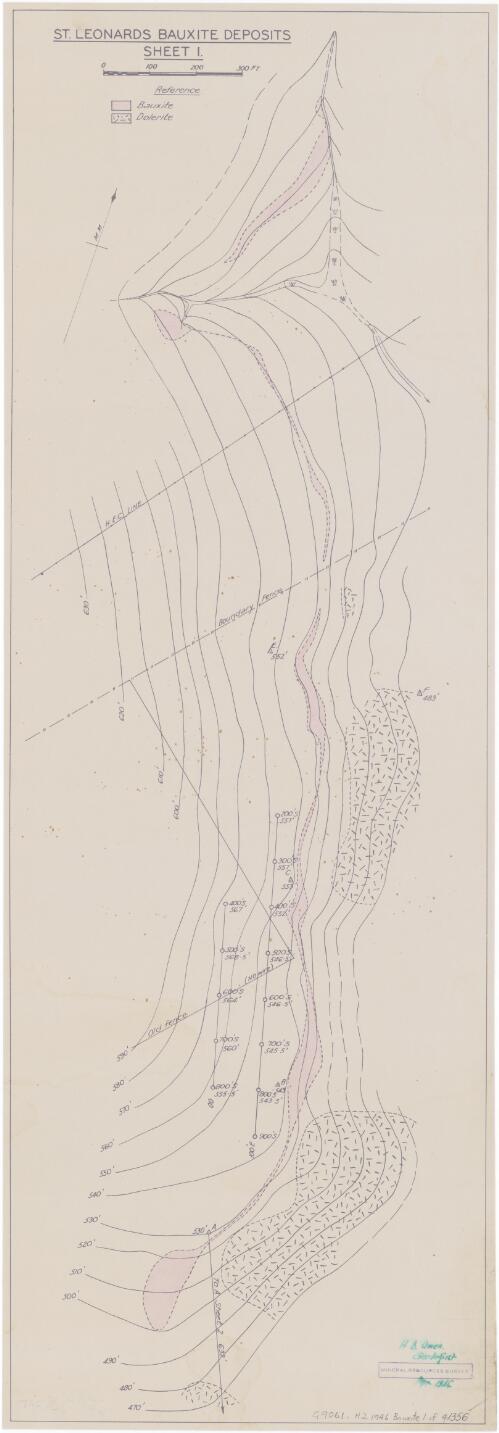 St. Leonards bauxite deposits [cartographic material]