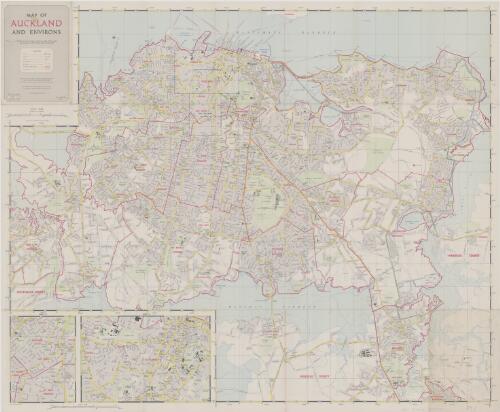 Map of Auckland and environs [cartographic material]