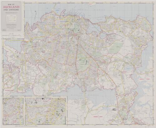 Map of Auckland and environs [cartographic material]
