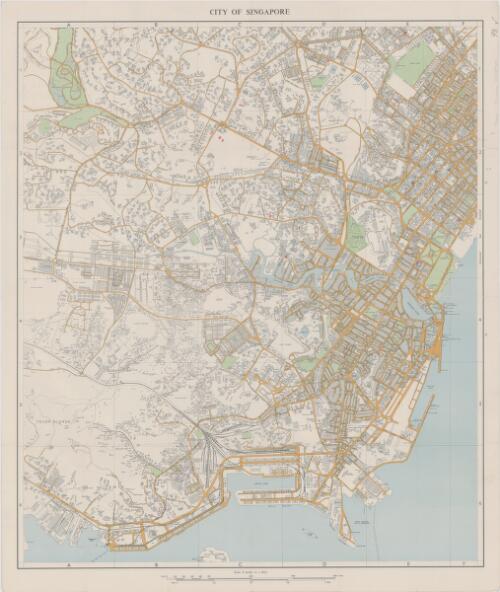 City of Singapore [cartographic material] / Survey Department, Federation of Malaya