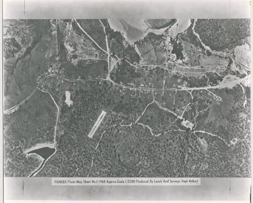 Pioneer photo map [cartographic material] / Produced by Lands and Surveys Department