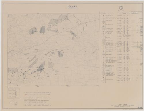 Geochemical index series : [South Australia]. SI 54-2, zone 6, Olary [cartographic material] / Geological Survey of South Australia, Department of Mines