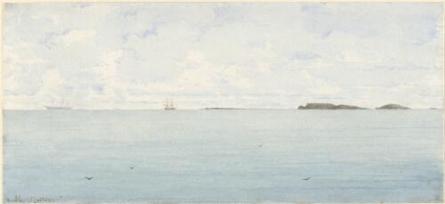Suite of watercolours of the east coast of Cape York, Cockburn Islands, Cape Direction, Cape Flinders and Cape Melville, Queensland, 1864 / Alex Rattray