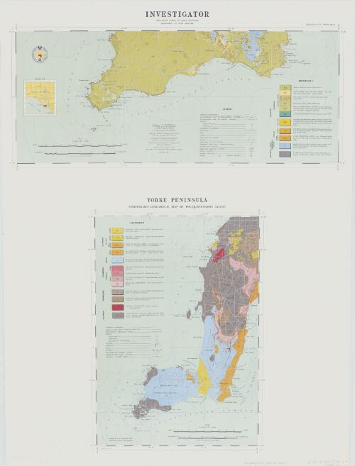 Geological atlas special series : [South Australia]. Investigator ; Yorke Peninsula / Geological Survey of South Australia, Department of Mines