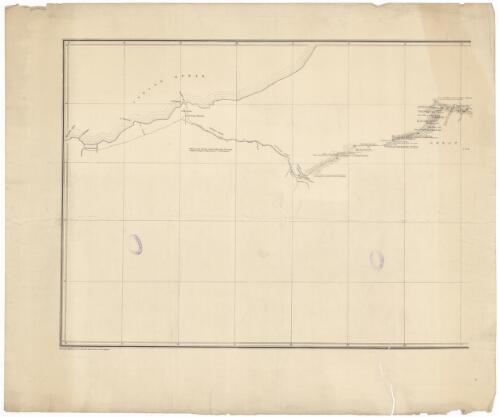 Map shewing route of exploring party under command of Colonel P.E. Warburton, from the centre of continent to Roebourne, Western Australia [cartographic material] / copied from Col. Warburton's plan by Arthur G. De La Poer Beresford in the Surveyor General's Office, Adelaide