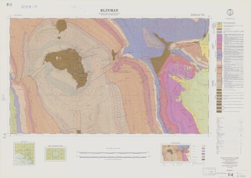 Blinman [cartographic material] / Geological Survey of South Australia, Department of Mines