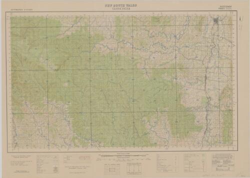 Gloucester, New South Wales / prepared by Australian Section Imperial General Staff ; drawn and reproduced by L.H.Q. (Aust.) Cartographic Company, 1942