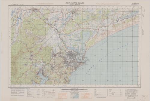 Newcastle, New South Wales [cartographic material] / prepared by Australian Section Imperial General Staff