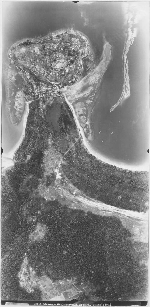 [Aerial photographs relating to the Japanese occupation of Wewak, Papua New Guinea, 1943] [cartographic material]