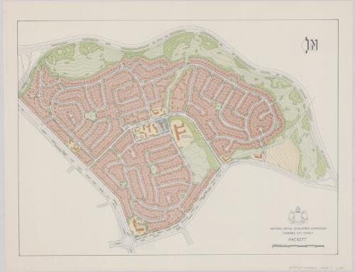 Canberra City District, Hackett [cartographic material] / National Capital Development Commission