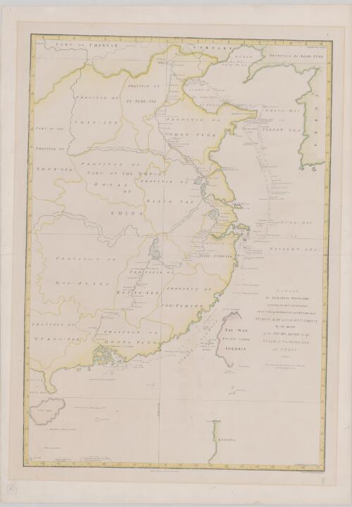 A chart, on Mercator's projection, containing the track and soundings of the Lion, the Hindostan and Tenders, from Turon-Bay in Cochin-China to the mouth of the Pei-ho River in the Gulph of Pe-tche-lee or Pekin / by J. Barrow ; engraved by B. Baker, Islington