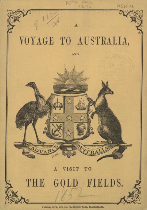 A voyage to Australia, and a visit to the gold fields : illustrated with six engravings, from sketches made on the spot / [J.S. Prout]