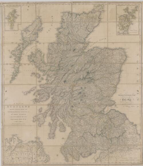 A map of Scotland drawn chiefly from the topographical surveys of Mr. John Ainslie and from those of the late General Roy &c. &c. / by William Faden, Geographer to His Majesty and to His Royal Highness the Prince of Wales