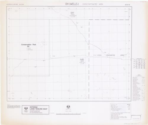 Interim land tenure map. 8318-00, Oh (Wells), unincorporated area [cartographic material] / prepared under the direction of the Surveyor General