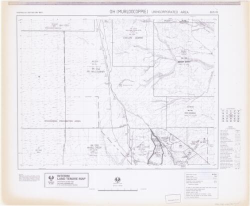 Interim land tenure map. 8320-00, Oh (Murloocoppie), unincorporated area [cartographic material] / prepared under the direction of the Surveyor General