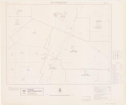 Interim land tenure map. 8324-00, Oh (Strzelecki), unincorporated area [cartographic material] / prepared under the direction of the Surveyor General