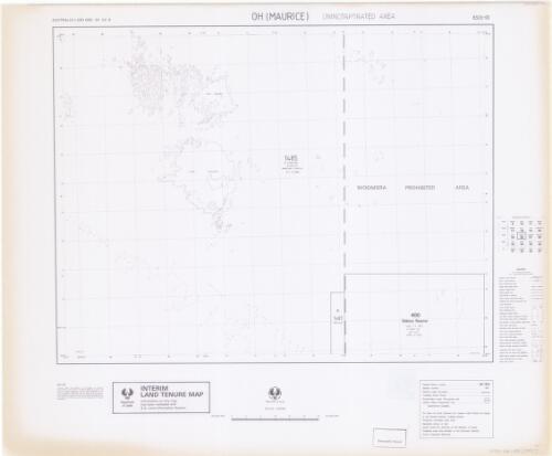 Interim land tenure map. 8326-00, Oh (Maurice), unincorporated area [cartographic material] / prepared under the direction of the Surveyor General
