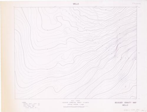 [Bouguer gravity map]. Wells [cartographic material]
