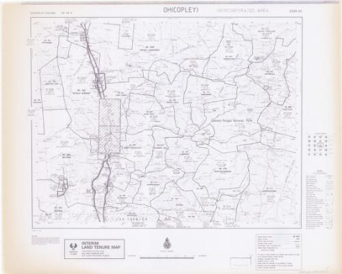 Interim land tenure map. 8339-00, Oh (Copley), unincorporated area [cartographic material] / prepared under the direction of the Surveyor General