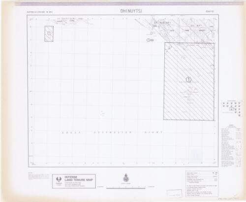 Interim land tenure map. 8349-00, Oh (Nuyts), unincorporated area [cartographic material] / prepared under the direction of the Surveyor General