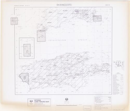 Interim land tenure map. 8363-00, Oh (Kingscote), unincorporated area [cartographic material] / prepared under the direction of the Surveyor General