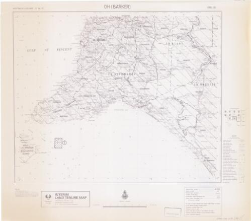 Interim land tenure map. 8364-00, Oh (Barker), unincorporated area [cartographic material] / prepared under the direction of the Surveyor General