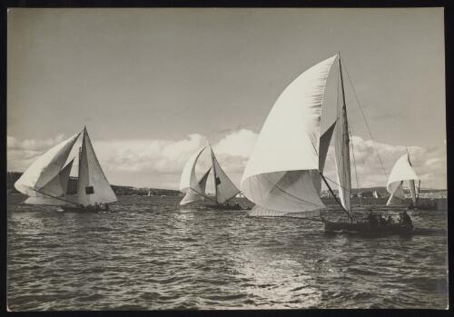 Sailing boats on Sydney Harbour, Sydney, approximately 1935