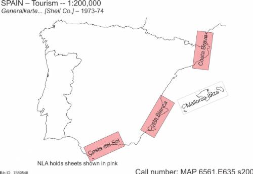 Generalkarte [mapa turistico de Espana] / [Vorbereit für] Shell