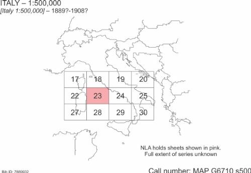 [Italy 1:500,000] / Istituto geografico militare