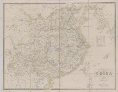 Map of China : compiled from original surveys and sketches / by James Wyld