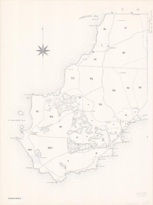 Warrenben [cartographic material] : [western part, County Fergusson]