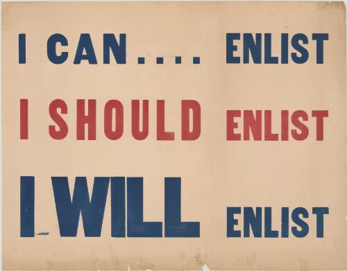 I can ... enlist : I should enlist I will enlist