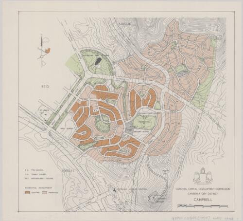 Canberra City District, Campbell [cartographic material] / National Capital Development Commission