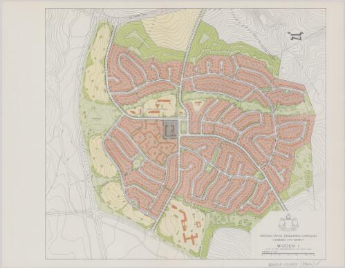 Woden I : layout of first neighbourhood of the Woden area / National Capital Development Commission, Canberra City district