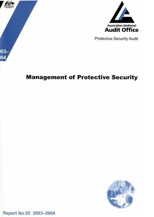 Management of protective security / the Auditor-General