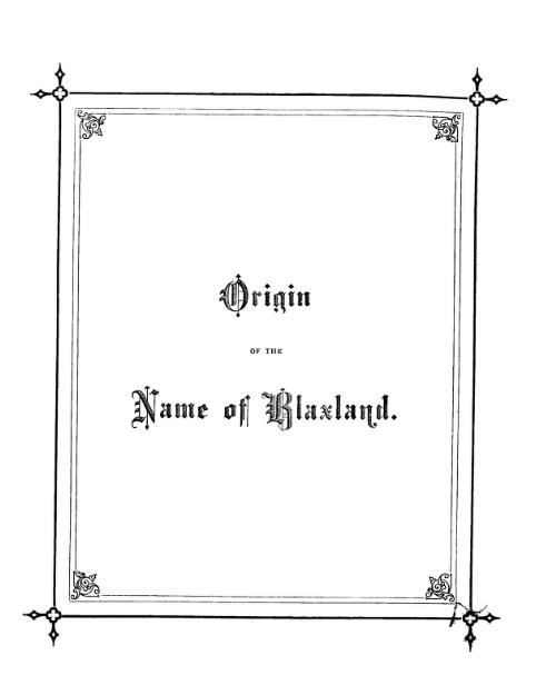 Origin of the name of Blaxland (copied.)/ [by A. F. W.]