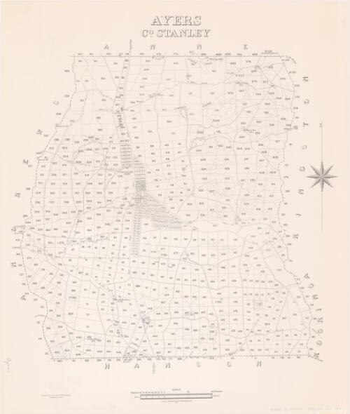 Ayers, Co. Stanley [cartographic material] / compiled in the Office of the Surveyor General, Department of Lands