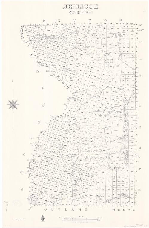 Jellicoe, Co. Eyre [cartographic material] / compiled in the Office of the Surveyor General, Department of Lands